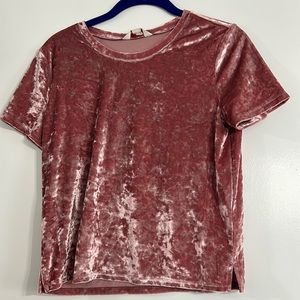 Velour t shirt